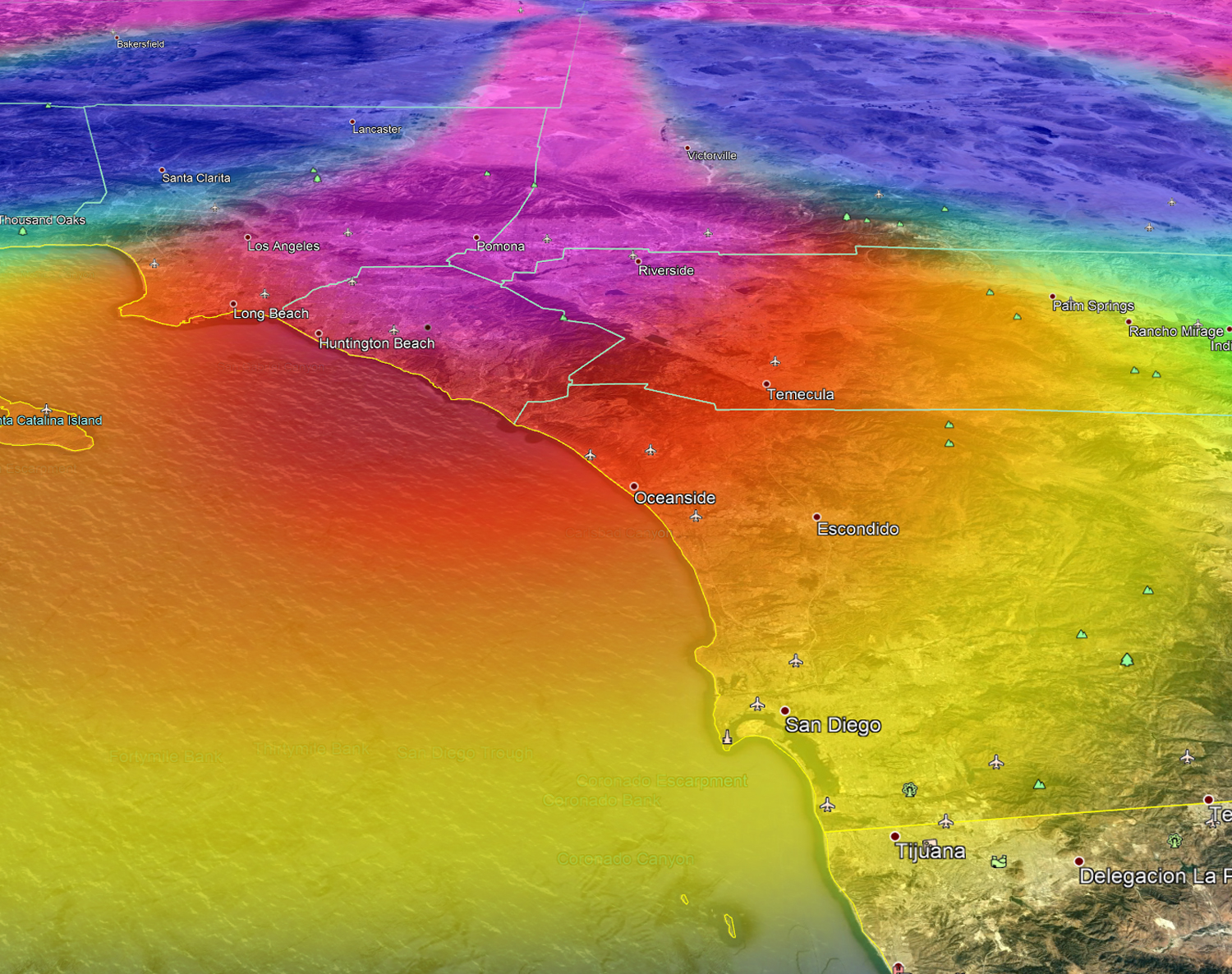 Alerts Issued: Inland Heatwave To Hit Southern California; Earthquake Model Update ...1500 x 1186