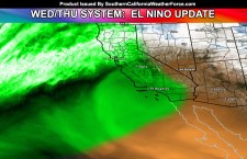 Some Showers and Wind Later Wednesday Into Thursday; El Nino Update For March 2016