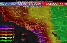 Major Pacific Storm Goliath Hits Monday;  Thousands Of Lightning Strikes To Hit Southern California
