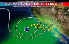 End Week into Weekend Precipitation Chances Rise;  April 2016 Forecast Long Range Outlook Released