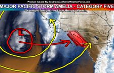 VIDEO:  Pacific Storm Amelia Upgraded To Category Five; Tornado Watch Issued