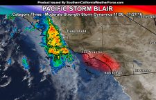 Pacific Storm Blair:  Category Three;  Impacting Today and lasting through Sunday For Some