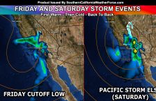 Cutoff Low To Bring Rain On Friday Followed By A Stronger Storm On Saturday
