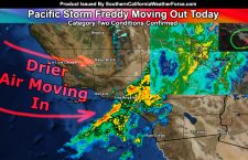 Lightning Hits Los Angeles County, Pacific Storm Freddy Moves Out Today