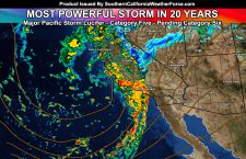 Major Pacific Storm Lucifer Impacts Southern California On Friday; Upgraded To Category Five