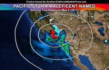 Pacific Storm Maleficent Named;  Cold Cutoff Low To Impact This Weekend For Southern California