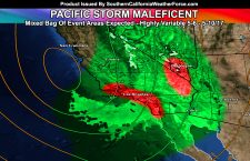Pacific Storm Maleficent Starts Today, Lasts Through This Next Week; Highly Variable Storm