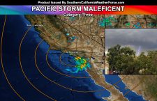 Pacific Storm Maleficent Slams Southern California, Bringing Thunderstorms In The Metros