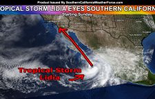 Tropical Storm Lidia To Impact Southern California By Sunday