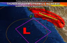 Upper Level Low To Bring Thunderstorms To Parts of the Southland Through the Weekend