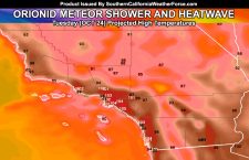 Forecast:  Orionid Meteor Shower and Dangerous Heatwave Conditions