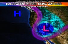 Southern California:  Watching Dynamics Ridge and Storm Pattern Around Halloween