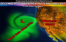 December 2017 Forecast Pattern Outline Across Southern California Released