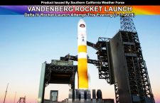 Vandenberg Air Force Base Launch Set For Sunset;  Twilight Phenomenon With Glowing Exhaust Clouds This Evening Possible