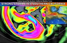 Strong Pacific Storm Eyes Southern California Early This Next Week; Thomas Fire Area Residents Be On Alert