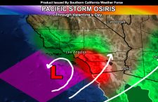 Pacific Storm Osiris:  Storm Track and Further Details Through The Week