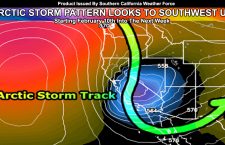 Mid-Month Arctic Storm Pattern Start Visible In Medium Range For Southern California