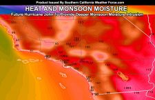 Hurricane John:  Elevated Heat And Monsoon Moisture To Return This Week Across Southern California