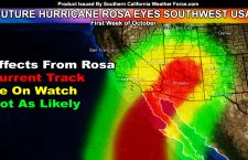 Future Hurricane Rosa Eyes A Turn To The Southwestern United States, Including Parts Of Southern California