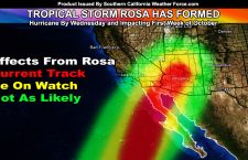 Tropical Storm ROSA Forms In The Eastern Pacific;  Hurricane By Wednesday and Heading To The Southwest USA
