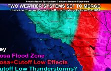 Hurricane Rosa Reaching Major Hurricane Status;  Pending Pacific Storm Ophelia Across Southern California