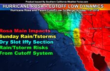 9/29/2018 Hurricane Rosa and Parent Cutoff Low Forecast Into Southern California