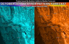 October 2018 Monthly Weather Forecast For Southern California