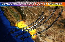 Offshore Flow and Warmer Conditions To Hit By End Week into The Weekend