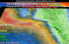 December 2018 Weather Pattern Forecast For Southern California Released; Pending Major Pacific Storm RIPPER