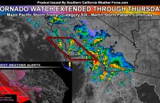 Tornado Watch Upgraded To Long Duration Tornado Watch For Parts Of Metro Southern California Through Thursday