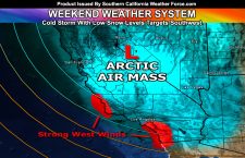 Major Pacific Storm Xavier Leaves Behind Trail of Destruction;  Weekend Weather System Targets Southland With Arctic Air Mass