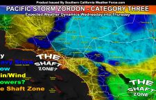 Pacific Storm Zordon Will Impact Wednesday into Thursday;  Low Snow Levels and Over 18+” on the RIM of The Mountains; Thunderstorms Possible