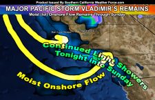 Major Pacific Storm Vladimir Tears Through Southern California, Leaving Behind Damage In His Path; Tonight into Sunday Forecast