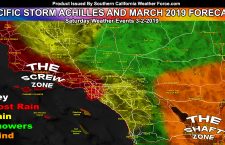 Detailed:  March 2019 Weather Forecast Pattern For Southern California;  Pacific Storm Achilles This Weekend