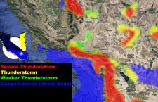 Pacific Storm DICK Sags Downward, Dynamics Target Inland Metro Zones Today; Inland Severe Thunderstorm Watch Issued