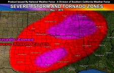 Severe Thunderstorms With Tornadoes Embedded To Impact Parts Of Oklahoma and Texas Today into Tonight