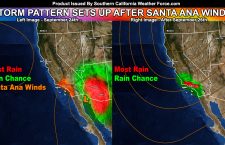 Santa Ana Wind Pattern On Tuesday Will Lead To Southern California Metro’s First Storm Pattern Of The Season After The 26th into End Month