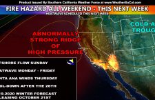 INFORMATION: Prolonged Fire Weather Warning, Metro Heatwave This Next Week, Another Santa Ana Pattern On Thursday, And Finally The Cool-Down After The 26th