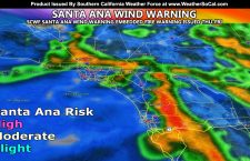 WARNING: Most Dangerous Fire Weather Pattern Of The Season: Santa Ana Wind Warning With Embedded Fire Weather Warning Issued