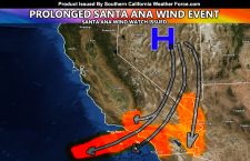 Prolonged Santa Ana Wind Event Looking More Likely By Mid-This Next Week; Santa Ana Wind Watch Issued; Fire Hazard Elevated
