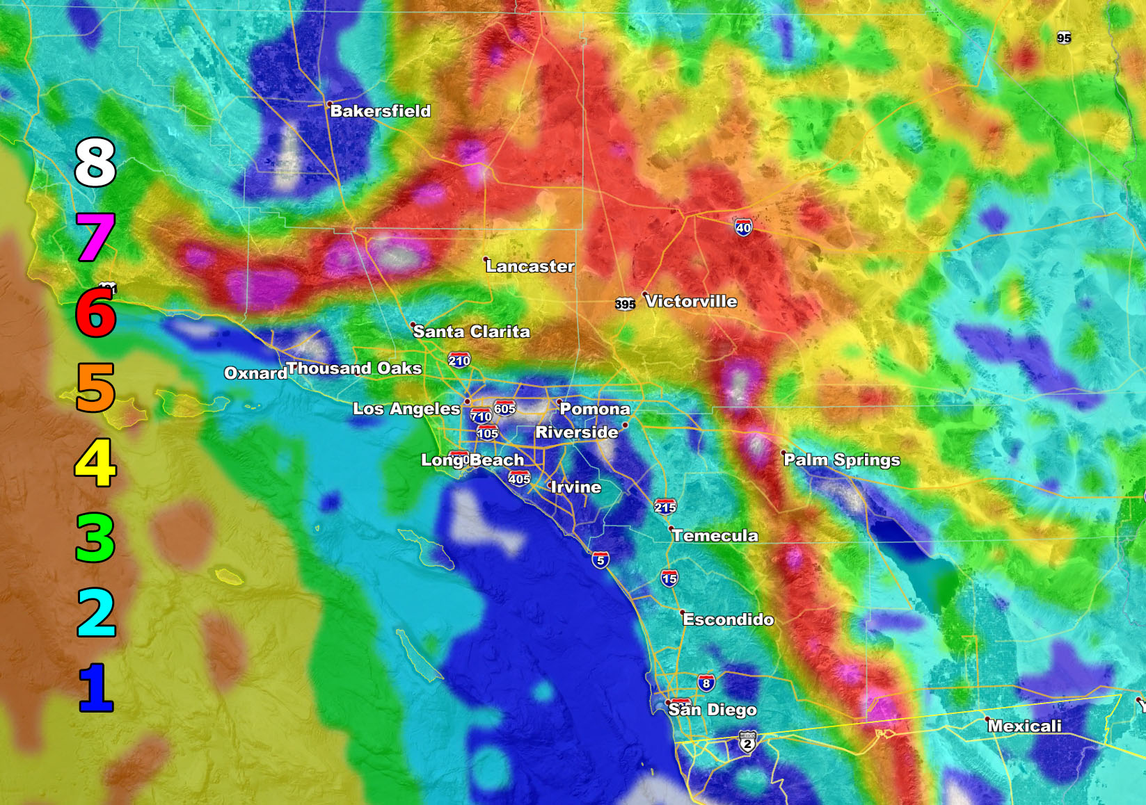 High Wind Warning Southern California Weather Force