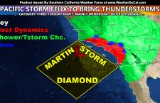 Pacific Storm Felix; Category Three Due In Southern California Later Tuesday into Mainly Wednesday; Thunderstorm Event Expected For Some Metros