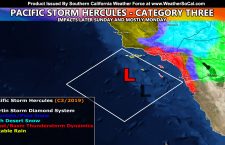 Pacific Storm Hercules Declared; Category Three To Start;  Rain, Low Elevation Snow, Thunderstorms, and a Martin Storm Diamond System