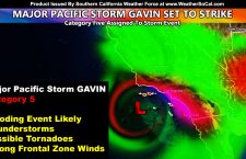 WARNING:  Four Day Warning For Southern California Flood Event From Atmospheric River Starts Now; Countdown Clock Added; Major Pacific Storm GAVIN Official