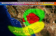 FIRST LOOK:  Storm System To Impact Arizona on Wednesday Into Thursday, Thunderstorm Dynamics Lining Up For Western Half Of The State