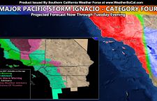 FINAL FORECAST THROUGH TUESDAY EVENING:  Major Pacific Storm Ignacio – Category Four – Flood Warnings and Winter Storm Warnings In Place