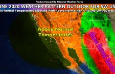 June 2020 Weather Forecast Pattern For The Southwestern United States; Hotter Than Normal Temperatures Expected