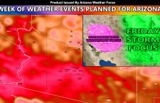 Details; High Heat Warning Issued For Arizona Deserts To Colorado River Valley Wednesday into Thursday Followed By Upper Low Affecting State on Friday