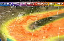 Easterly Wave To Hit Most of Arizona With Heavy Rain and Thunderstorms By Mid to End This Next Week