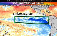 La Nina Warning Issued; Strong La Nina Is Expected For Winter 2020-2021; Severe Impacts on California Expected